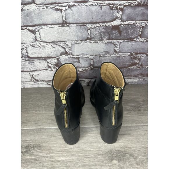 Nisolo Black Leather Ankle Back Zip Heel Booties Boots Women’s 9M US/40EU Mexico - Picture 6 of 16